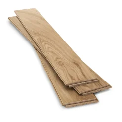 GoodHome Parquet massif à clipser Visby M en chêne verni blond- Parquet Massif|Voir Tous Les Parquets