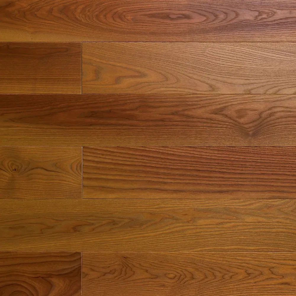 GoodHome Parquet massif à coller Dryby M en frêne huilé brun compatible pièces humides- Parquet Massif|Voir Tous Les Parquets