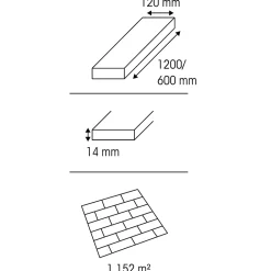 GoodHome Parquet massif à coller Dryby M en frêne huilé brun compatible pièces humides- Parquet Massif|Voir Tous Les Parquets