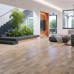 GoodHome Parquet Massif|Voir Tous Les Parquets<Parquet massif à coller Inash M en frêne verni naturel