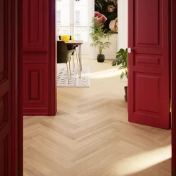 GoodHome Parquet massif à coller Lulea bâtons rompus en chêne huilé naturel- Parquet Massif|Voir Tous Les Parquets