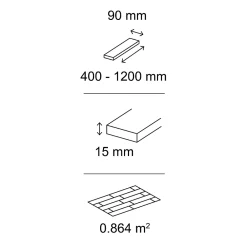 GoodHome Parquet Massif|Voir Tous Les Parquets<Parquet massif à coller Lulea S en chêne huilé naturel