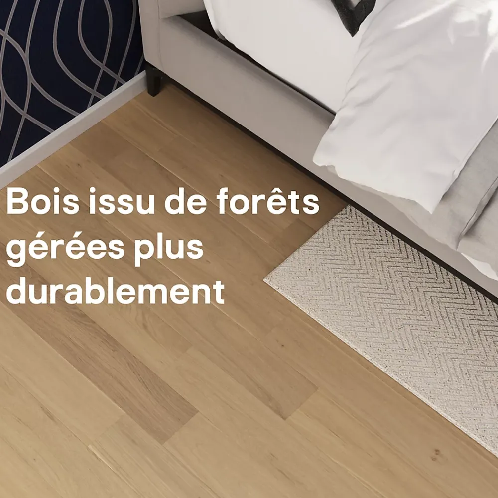 GoodHome Parquet Massif|Voir Tous Les Parquets<Parquet massif à coller Lulea S en chêne huilé naturel