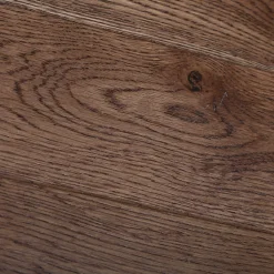 GoodHome Parquet Chevron|Parquet Massif<Parquet massif à coller Skara bâtons rompus en chêne verni brun
