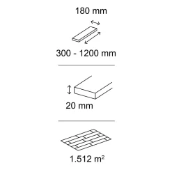 GoodHome Parquet Massif|Voir Tous Les Parquets<Parquet massif à coller Visby XL en chêne huilé blond