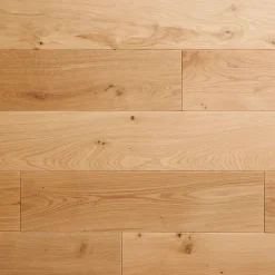 GoodHome Parquet massif à coller Visby L en chêne huilé blond- Parquet Massif|Voir Tous Les Parquets