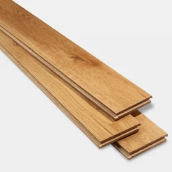 GoodHome Voir Tous Les Parquets|Parquet Massif<Parquet massif clipsable en chêne Laholm finition vernis mat coloris naturel
