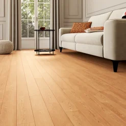 GoodHome Voir Tous Les Parquets|Parquet Massif<Parquet massif clipsable en chêne Laholm finition vernis mat coloris naturel