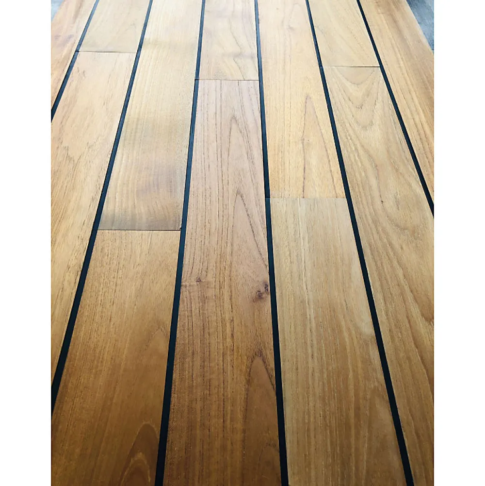 Aelle Carrelage Parquet pont de bateau avec joint de PU intégré en teck indonésien massif INES- Parquet Massif|Voir Tous Les Parquets