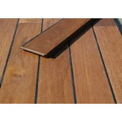 Aelle Carrelage Parquet pont de bateau avec joint de PU intégré en Merbau GABRIELLE- Parquet Massif|Voir Tous Les Parquets