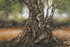 Mauro Ferretti Panneau Tasseau Bois<Peinture sur toile avec applications en relief cm 120x3,8x80
