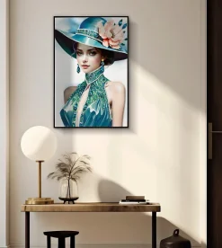 Mauro Ferretti Peinture sur toile laquée avec cadre 62x4x92 cm- Panneau Tasseau Bois