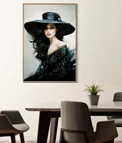 Mauro Ferretti Peinture sur toile laquée avec cadre 62x4x92 cm- Panneau Tasseau Bois