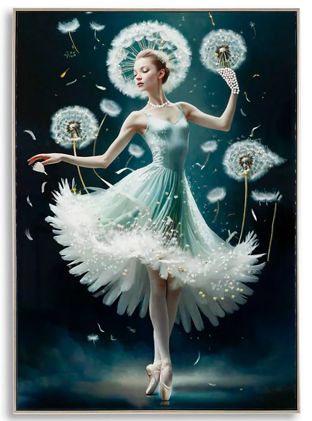 Mauro Ferretti Panneau Tasseau Bois<Peinture sur toile laquée avec cadre 72x4x102 cm