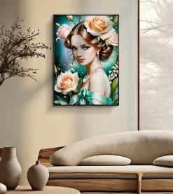 Mauro Ferretti Panneau Tasseau Bois<Peinture sur toile laquée avec cadre 72x4x102 cm