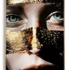 Mauro Ferretti Peinture sur toile laquée avec cadre 52x4x102 cm- Panneau Tasseau Bois