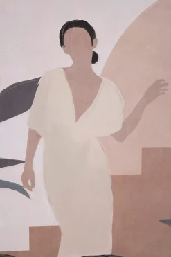 Mauro Ferretti Panneau Tasseau Bois<Peinture sur toile multicolore femme cm 80x3,7x100