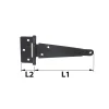 Afbat - Tb Industrie Sas Volet Battant<Penture anglaise axe composite ép.2 L.144 mm noir Afbat
