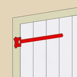 Afbat - Tb Industrie Sas Penture bout carré acier noir Afbat L.600 mm- Accesoire Pour Volet