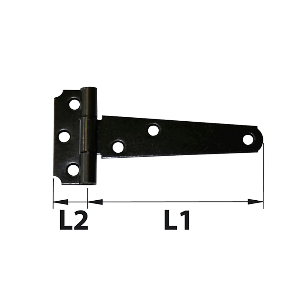 Afbat - Tb Industrie Sas Volet Battant<Penture légère ép.1,5 L.125 mm noir Afbat