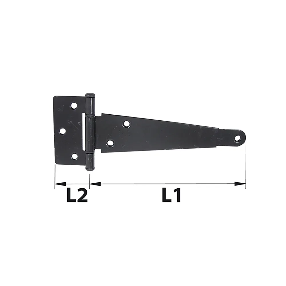 Afbat - Tb Industrie Sas Penture noire en acier avec charnière L.30 cm Afbat- Volet Battant