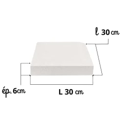 Prensimac PILIER BETON 106 cm - A l'unité - Dimensions : L 106 x l 24 cm -Série B72 -Claustras - Balustres plates- Garde-Corps, Balustrade