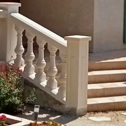 Prensimac PILIER BETON 106 cm - A l'unité - Dimensions : L 106 x l 24 cm -Série B72 -Claustras - Balustres plates- Garde-Corps, Balustrade