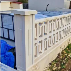 Prensimac PILIER BETON 106 cm - A l'unité - Dimensions : L 106 x l 24 cm -Série B72 -Claustras - Balustres plates- Garde-Corps, Balustrade