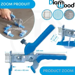 Diamwood Expert En Equipement Outils Du Carreleur<Pince Métal Réglable Pro pour Cale de Croisillons Autonivelants - Diamwood