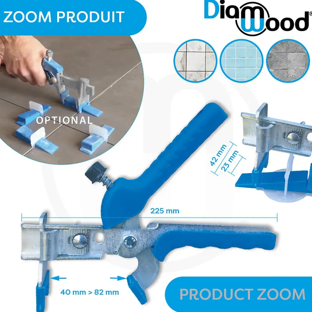 Diamwood Expert En Equipement Outils Du Carreleur<Pince Métal Réglable Pro pour Cale de Croisillons Autonivelants - Diamwood