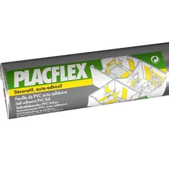 Placage mélaminé adhésif Plac Flex alu 90 cm x L.2,15 m- Panneau Bois, Osb, Mdf