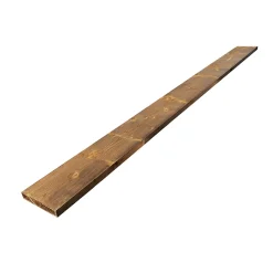 Wood&Sens Planche Rabotée Sapin Traité marron, L.240 x l.19,4 cm x Ep.27,5 mm- Planche De Bois