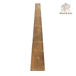 Wood&Sens Planche Rabotée Sapin Traité marron, L.240 x l.19,4 cm x Ep.27,5 mm- Planche De Bois