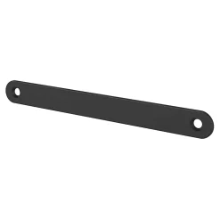 GoodHome Plaque de poignée de porte Minzh noir mat 190 x 7 mm- Poignée De Porte
