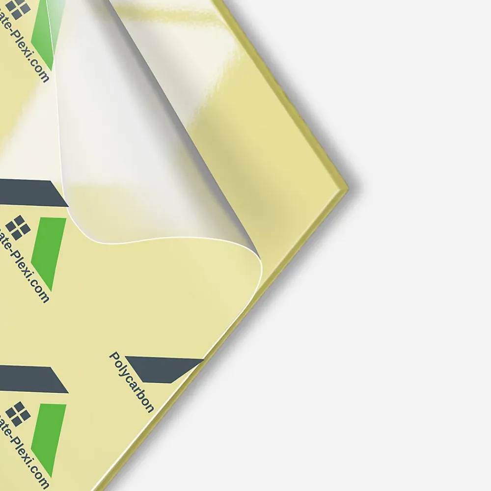 Polycarbonate-Plexi Panneau Mural Décoratif<Plaque de PVC Alimentaire 3mm Jaune 2000x1000mm