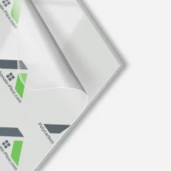 Polycarbonate-Plexi Plaque de PVC Alimentaire 1mm Blanc 2000x1000mm- Panneau Mural Décoratif