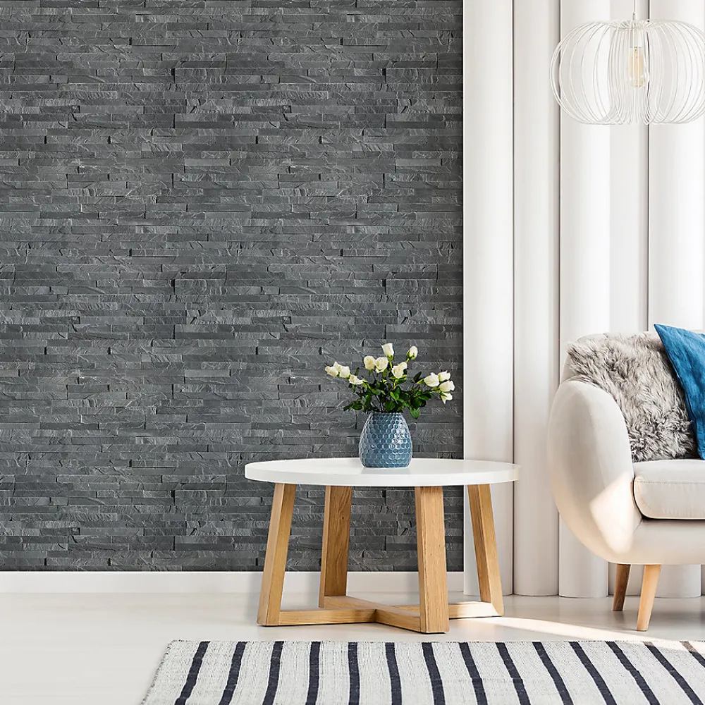 Modulo Plaquette de parement pierre naturelle - NATIMUR BLACK - - 0,54m² - intérieur/extérieur- Plaquette De Parement|Plaquette De Parement