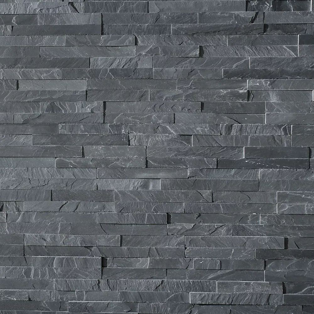 Modulo Plaquette de parement pierre naturelle - NATIMUR BLACK - - 0,54m² - intérieur/extérieur- Plaquette De Parement|Plaquette De Parement