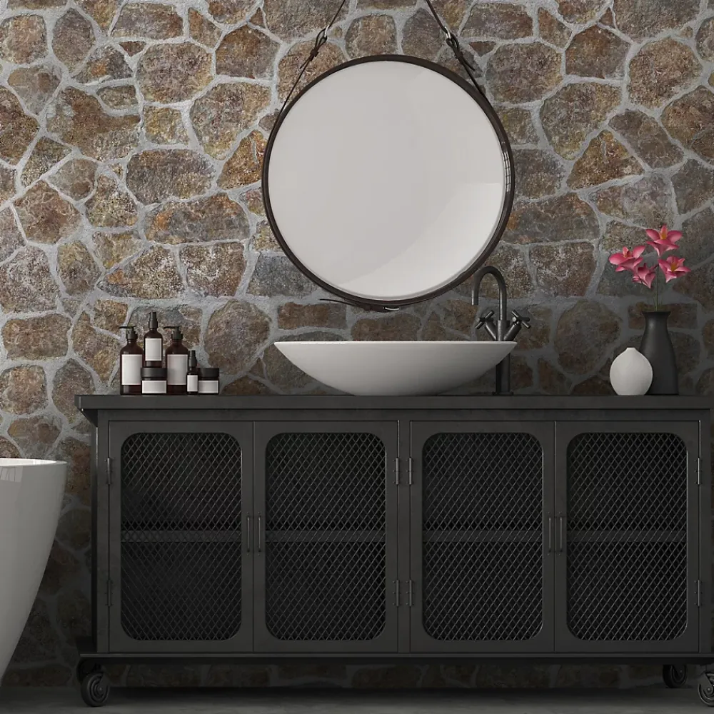 Modulo Plaquette de parement effet pierre - S. COTE MUR CEMENT MIX - - 1m² - intérieur/extérieur- Plaquette De Parement|Plaquette De Parement