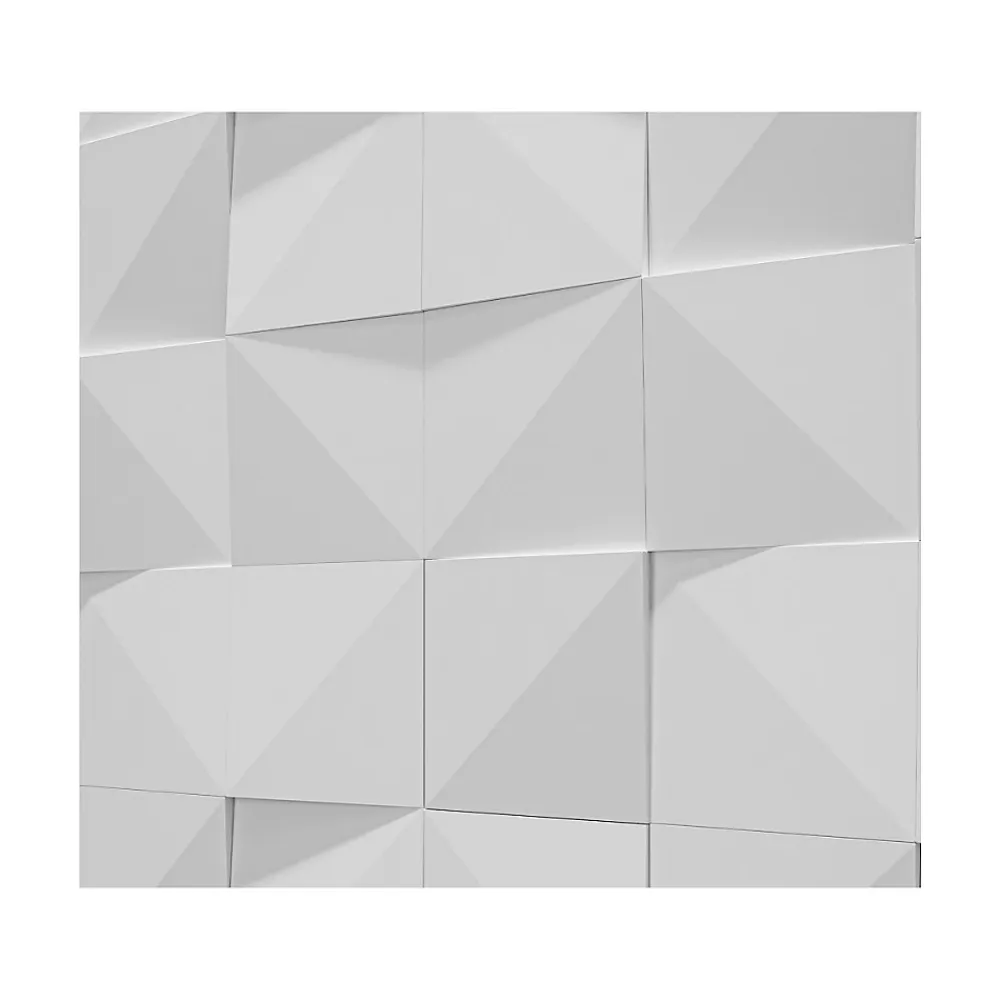 Modulo Plaquette de parement effet 3D - HAZE WHITE - - 0,48m² - intérieur- Plaquette De Parement|Plaquette De Parement