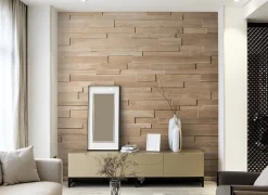 Wwd Plaquette De Parement|Plaquette De Parement<Plaquette de parement en bois massif effet 3D OZO RUSTIC - Chêne - 59/32/14 x 10/8/6 cm - 36 planches - 1m²