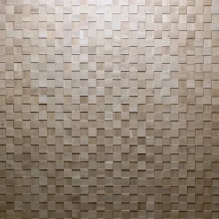 Wwd Plaquette de parement en bois massif effet 3D CHESS - Chêne - 60 x 15 cm - 11 panneaux - 1m²- Plaquette De Parement|Plaquette De Parement