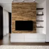 Wwd Plaquette de parement en bois effet 3D A PRIORI- Bois récupéré - 72 x 10cm - 42 panneaux - 3m²- Plaquette De Parement|Plaquette De Parement