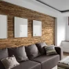 Wwd Plaquette de parement en bois effet 3D A PRIORI - Bois récupéré - 72 x 10cm - 14 panneaux - 1m²- Plaquette De Parement|Plaquette De Parement