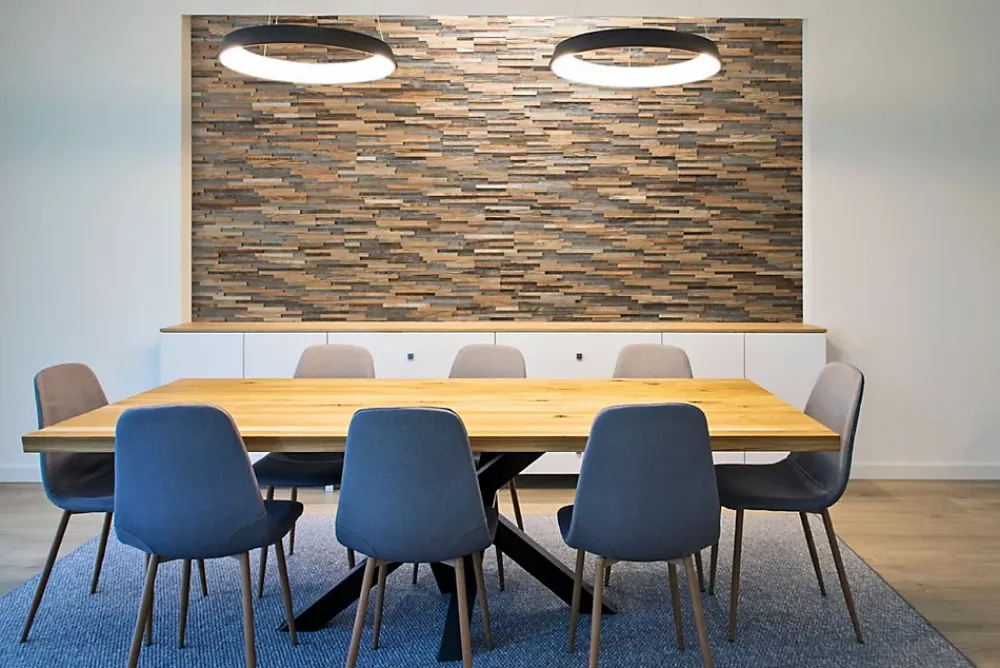 Wwd Plaquette De Parement|Plaquette De Parement<Plaquette de parement en bois effet 3D SELECTIO - Bois récupéré - 72 x 10cm - 14 panneaux - 1m²