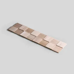 Wwd Plaquette de parement en bois massif effet 3D CHESS - Chêne - 60 x 15 cm - 33 panneaux - 3m²- Plaquette De Parement|Plaquette De Parement