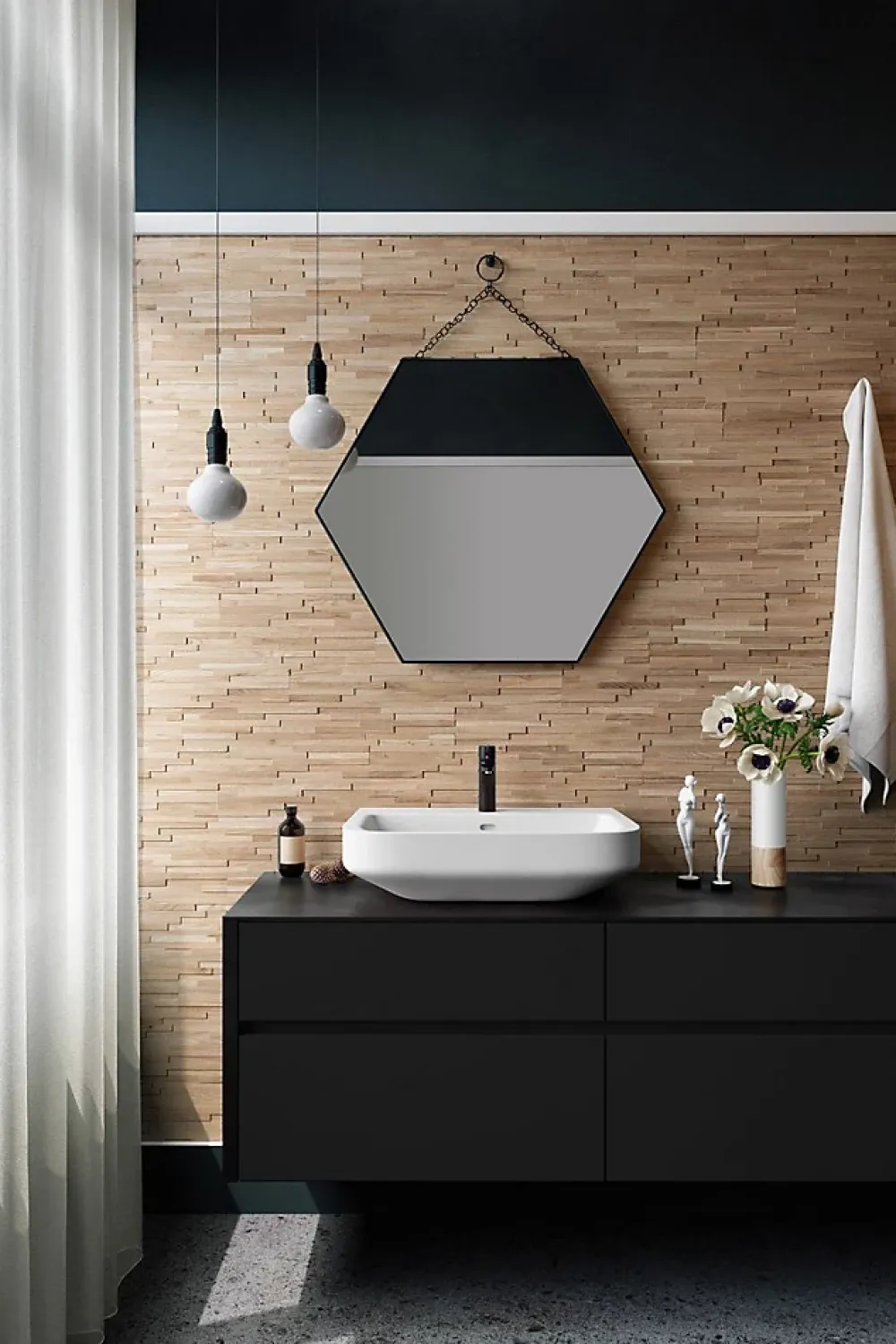 Wwd Plaquette De Parement|Plaquette De Parement<Plaquette de parement en bois massif effet 3D ACE - Chêne - 72 x 10cm - 42 panneaux - 3m²