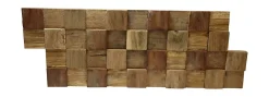Plaquette de parement intérieur Ultrawood Square bois coloris naturel (vendu à la pièce)- Plaquette De Parement|Plaquette De Parement
