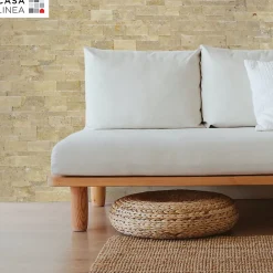 Casa Linea Plaquette de parement pierre naturelle et travertin mix beige- Plaquette De Parement|Plaquette De Parement