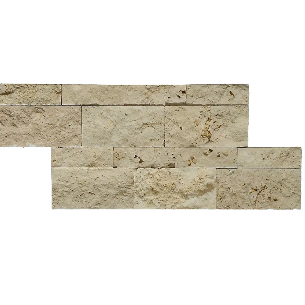 Casa Linea Plaquette de parement pierre naturelle et travertin mix beige- Plaquette De Parement|Plaquette De Parement